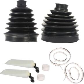 SCITOO Pair Outer Inner CV Joint Boot Kit For Ford For F-150 2003-2018