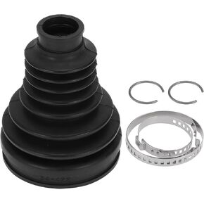 1 Set CV Joint Boot Kit for BMW X3 2004-2010 Inner Constant Velocity Joint Boot W/Clamps No.31607529204 Black Rubber