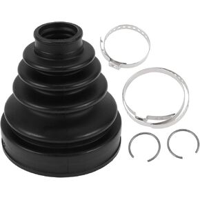 1 Set CV Joint Boot Kit for Toyota 4Runner 2003-2009 for Lexus GX470 2003-2009 Inner Constant Velocity Joint Boot W/Clamps No.443760040 Black Rubber