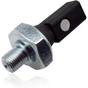1 PC Car Oil Pressure Sensor, Engine Oil Pressure Monitoring Switch Sending Unit, Replacement OEM Number 036919081C 036919081D Accessories, Compatible with Audi (Black)