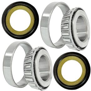 Steering Stem Bearing Seal Kit Fit for Dyna Low Rider Road Glide Road King Softail Sportster OEM#48300-60 48315-60