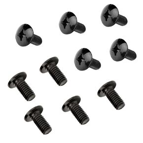 License Plate Screw for B MW and T Models, 10PCS Rear License Plate Screws, Stainless Steel Screws, M5 Bolt - Black