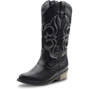 LseLom Girls Cowboy Boots Cowgirl Fashion Ankle Western Boots Boys Boots with Walking Heel Little Kid Big Kid
