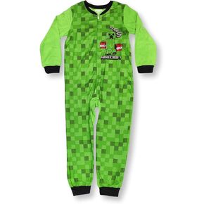 Minecraft Pajamas Creeper SSS Blanket Sleeper Footless PJ for Boys
