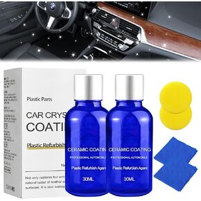 وكيل تجديد الأجزاء البلاستيكية، الأجزاء البلاستيكية للسيارة الجديدة، تجديد الأجزاء البلاستيكية بطلاء كريستالي، استعادة حواف الطلاء البلاستيكي لأجزاء السيارة البلاستيكية 30 مل (قطعتان) in Kuwait