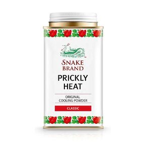 Snake Brand Prickly Heat Cooling Powder for Everyday Use - Anti-Chafing, Heat Rash Relief, Absorbs Sweat, Classic Original Scent (4.9 Oz / 140g)