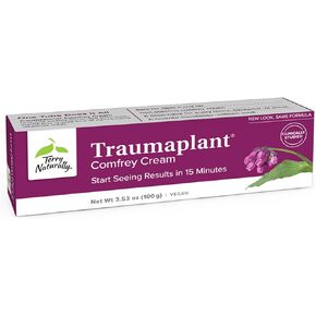 Terry Naturally Traumaplant Comfrey Cream - 3.53 oz - Non-Staining Topical - Free of Pyrrolizidine Alkaloids (PAs) & Parabens - for External Use Only