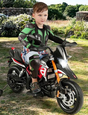 Kids Motorcycle Jacket Dirt Bike Gear,Motocross Spine Chest Protector Armor Suit with Knee Shin Guards in Kuwait