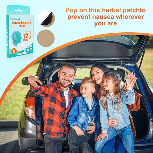 Motion Sickness Patches 50 Sheets – Sea Sickness Patches for Cruise -Dizziness Vertigo & Nausea Relief, for Cruise Ships, Airplanes, Cars, Non Drowsy, Travel Essentials,Cruise Essentials in Kuwait