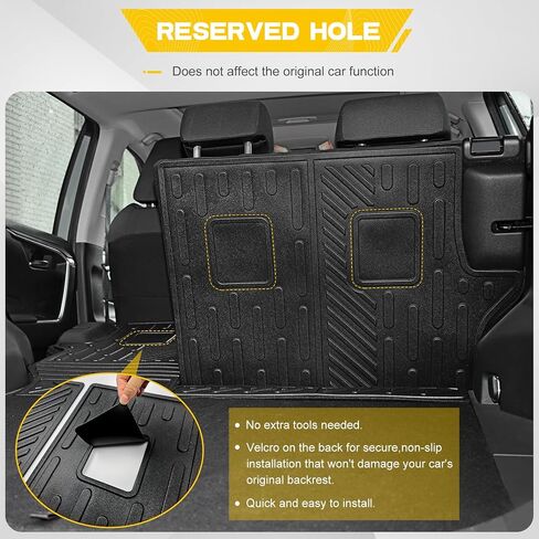 Backrest Mat for 2019-2025 Toyota RAV4 Rear Seat Back Protector All Weather TPE Cargo Liner for 2019 2020 2021 2022 2023 2024 2025 RAV4(Backrest Mat) in Saudi Arabia