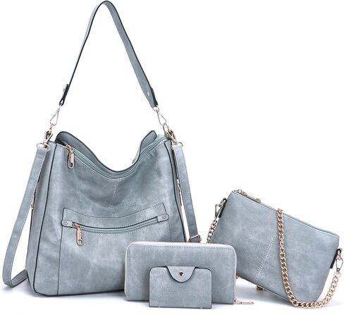 Large Crossbody Purses Set For Women Shoulder Tote Handbags Ladies Hobo Bags With Matching Wallet 4PCS in Kuwait