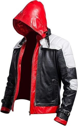 Red Hooded Jacket Arkham Knight Jason Todd Bat Style Vest and Jacket 2 in 1 in Saudi Arabia