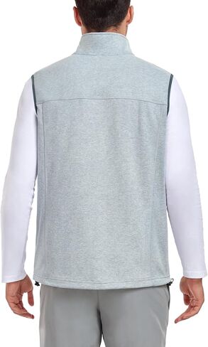 Little Donkey Andy Men's Warm Fleece Vest Windproof Sleeveless Full-Zip Jacket for Golf Hiking Running Travel in Kuwait