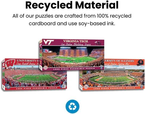 MasterPieces 1000 Piece Sports Jigsaw Puzzle - NCAA Tennessee Volunteers Center View Panoramic - 13"x39" in Kuwait