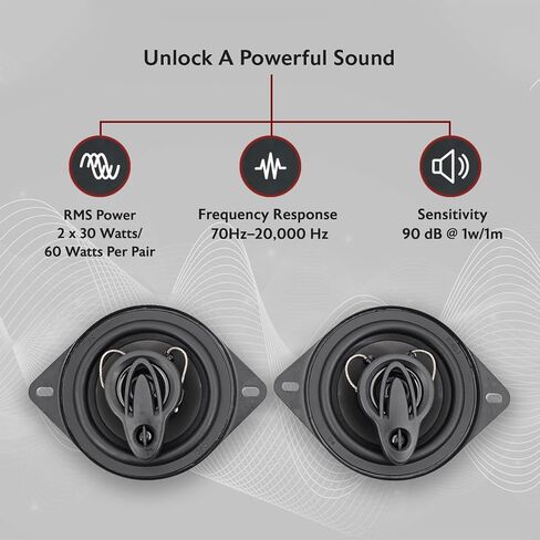 Pair Rockville RV69.2C 6x9 Component Car Speakers 1000 Watts/220w RMS CEA Rated, Black in Kuwait