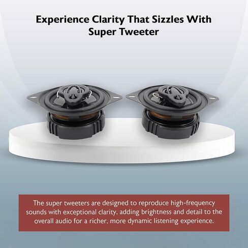 Pair Rockville RV69.2C 6x9 Component Car Speakers 1000 Watts/220w RMS CEA Rated, Black in Kuwait