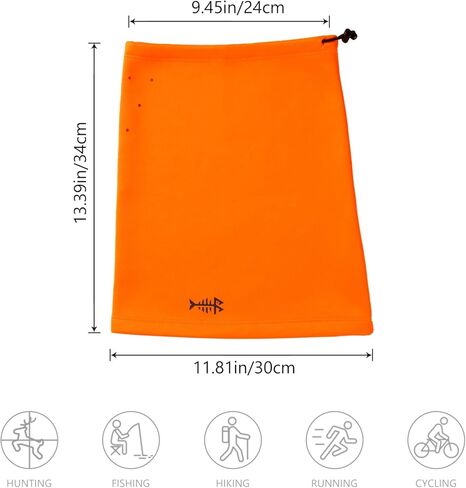 BASSDASH Unisex 2 Pack Fleece Neck Warmer Gaiter with Breathing Holes Wind Resistant Face Mask for Winter Hunting Fishing in Kuwait