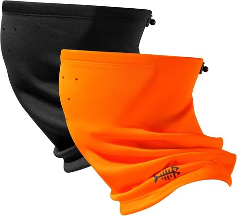 BASSDASH Unisex 2 Pack Fleece Neck Warmer Gaiter with Breathing Holes Wind Resistant Face Mask for Winter Hunting Fishing in Kuwait