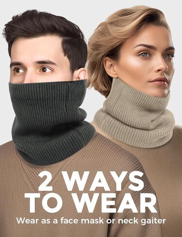 Buauty Neck Warmer Gaiters for Men Women Winter Neck Scarves Fleece Cold Weather Gear Ski Accessories Nose Ear Face Mask in Saudi Arabia