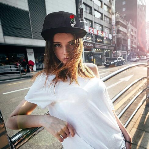 شقة بيل القبعات للرجال قبعات Snapback هيكل جمجمة قبعة مسطحة حافة المجهزة قبعة ضبط قبعات البيسبول السوداء للرجال in Kuwait