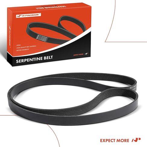 A-Premium Engine Serpentine Drive Belt Compatible with Hyundai Elantra 2015-2021, Elantra GT, Tucson, Veloster, Veloster N, Kona & Kia Soul, Forte, Forte5, Forte Koup, Seltos, Rondo, 1.8L 2.0L in Saudi Arabia