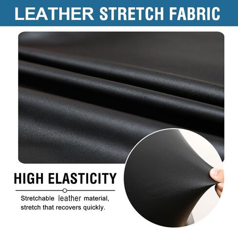 Shukii Waterproof Office Chair Cover PU Leather Computer Seat Covers Stretch Rotating Chair Slipcover with Elastic Bottom Universal Chair Protectors for Rotating Boss Chair (Black, Large) in Kuwait