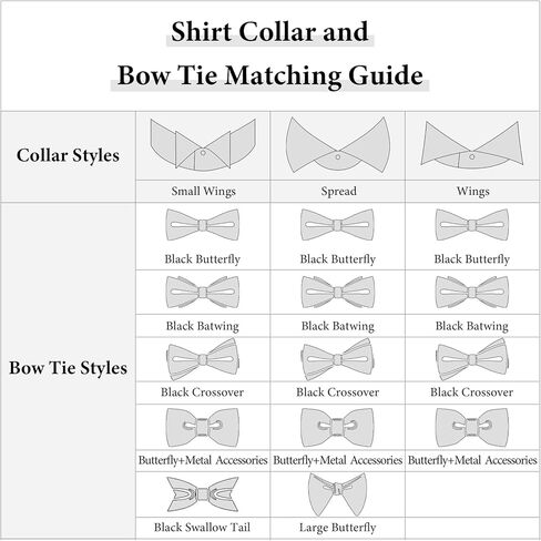 HAWSON Black Bow Ties Pocket Square Set with Cufflinks and Studs,Men's Adjustable Pre-Tied Silk Tuxedo Bow tie for Wedding. in Kuwait