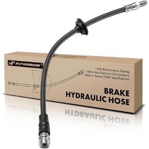 A-Premium Front Driver or Passenger Brake Hydraulic Hose Compatible with Select Mercedes-Benz Models - W203/S203 C240 C320 2003-2005, W203 C350 2006-2007, AWD - Replace# 2034280335