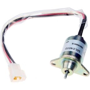 Fuel Shut Off Solenoid 12V M806808 119653-77950 Compatible with John Deere Tractor 2520 2305 2720 3005 4005 4010 4100 4110 4115 1023E 1025R Compatible with Yanmar 4TNV88