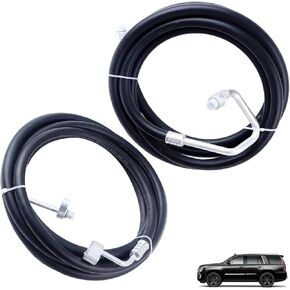 MUCO Rear AC Line Set SUB6050 Replacement Lines Air Conditioning Line for Cadillac Escalade ESV Chevy Suburban GMC Yukon XL 2000 2001 2002 2003 2004 2005 2006 Long wheelbase SUV Rear Aux AC Hose Kit