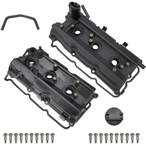 Engine Parts Valve Covers Compatible with Infiniti G35 FX35 M35 Nissan 350Z 2003-2008 3.5L V6 Replace 13264-AM610 036-0009 13270-8J102 13264-AM600 036-0008 13270-8J112