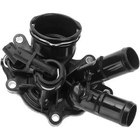 Engine Coolant Thermostat Housing Assembly - Compatible for Mercedes-Benz SLK250/C250 2012-2015 - Replace Part 2712000315