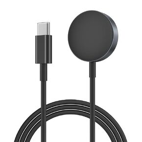 2 in 1 Galaxy Watch Charger Compatible with Samsung Galaxy Watch 6 Classic/6/5 Pro/5, USB C to USB C Charging Cable (Black)
