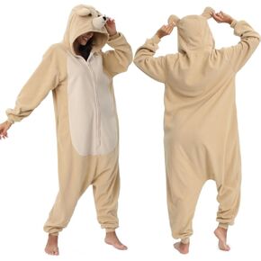 Animal Halloween Costume Adult Onesie Cosplay Cartoon Pajamas Women Men Hoodie Sleepwear
