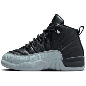 Jordan Little Kid's 12 Retro Baron Black/Wolf Grey-White (151186 010)