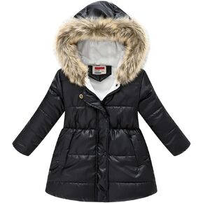 Happy Cherry Toddler Girls Winter Coats Clothes Warm Outwear Jacket Thick Windproof Parka Hooded
