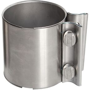 2.5 Inch Butt Joint Exhaust Clamp Band Clamp Sleeve Coupler 304 Stainless Steel