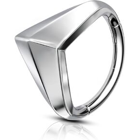 COCHARM Minimalist Cartilage Hoop Earring 16G Silver Helix Piercing Jewelry 316L Stainless Steel Septum Conch Piercing Jewelry