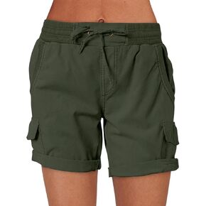 ANRABESS Womens Summer Shorts 2025 Dressy Casual Hiking Cargo Shorts Trendy Outdoor Outfits 6 Pockets