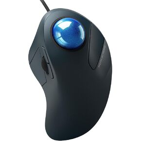 Wired Trackball Mouse, Easy Index Finger Control, Ergonomic Comfort Design Reduces Muscle Strain, Precision and Smooth Tracking, Compatible for PC, Laptop, Windows, Mac(Black)