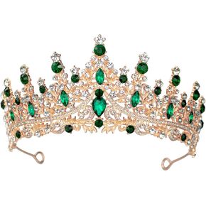 Tiaras and Crowns for Women Crystal Princess Tiaras Rhinestone Queen Crowns For Wedding Bridal Birthday Prom Pageant Party (Tiara 100)