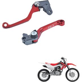 Motorcycle CNC Billet Aluminum Brake Clutch Lever Pivot Handle for CRF125F CRF 125F 2014-2023 Pit Dirt Bike (Red)