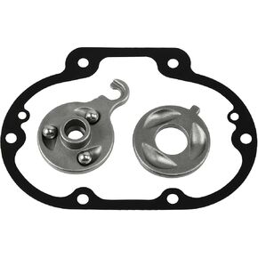 Motorcycle Easy Lever Pull Power Clutch Kit with Clutch Release Cover Gasket for 1987-Up Harley Big Twin Dyna Softail Touring & M8 Model with Mechanical Clutch