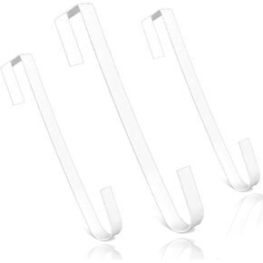 Wreath Hanger, 12" Wreath Hangers for Front Door, Indoor or Outdoor Over The Door Wreath Hook Hanger for Easter Spring Halloween Xmas Wreath Decorations, Steel Material, 20lb Load Bearing