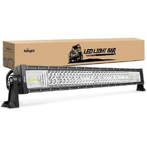 Nilight - 18017C-A LED Light Bar 32Inch 378W Triple Row 37800LM Flood Spot Combo LED Bar Driving Lights Super Bright LED Off Road Lights for Trucks Trucks Jeep UTV ATV Boat,2 Years Warranty