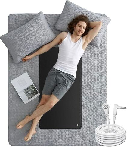 Grounding Mats for bed, Earth Grounding Pad for Sleeping, Reconnect to Earth, Increase Energy, Improve Sleep, Reduce Pain and Stress, 23.4x35.1in in Saudi Arabia