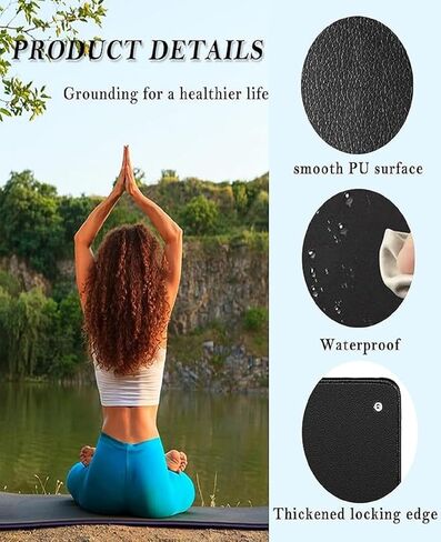 Grounding Mats for bed, Earth Grounding Pad for Sleeping, Reconnect to Earth, Increase Energy, Improve Sleep, Reduce Pain and Stress, 23.4x35.1in in Saudi Arabia