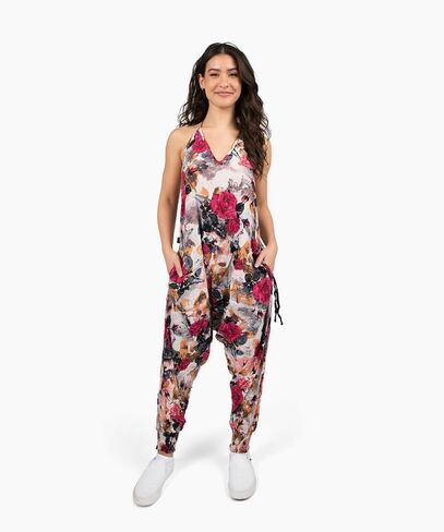 Buddha Pants Women’s Savannah Jumper – 100% Cotton Harem Jumpsuit with Pockets – Lightweight, Loose Fit for Summer & Travel in Saudi Arabia