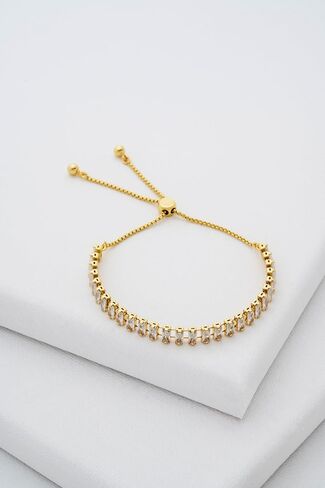 Ted Baker London Isabela Crystal Baguette Adjustable Bracelet For Women in Saudi Arabia