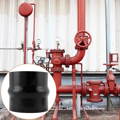 QWORK 4" Silicone Straight Hump Coupler with Clamps, 4-Ply, 4" ID & 4" Length Piping Connector with T-Bolt Clamps Hose in Saudi Arabia